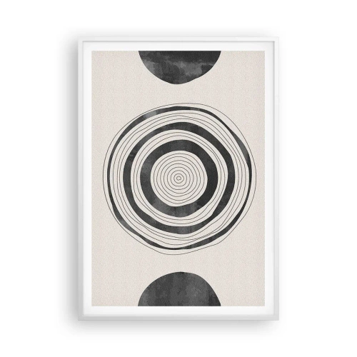 Affiche dans un cadre blanc - Poster - Ce qui est important c'est ce qu'il y a entre les deux - 70x100 cm