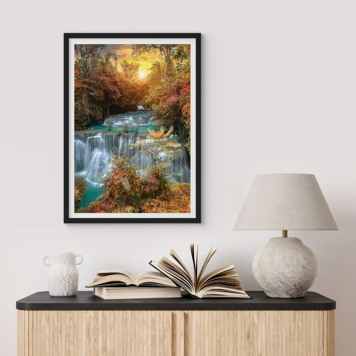 Affiche dans un cadre noir - Poster - Trésor caché de la forêt - 40x50 cm
