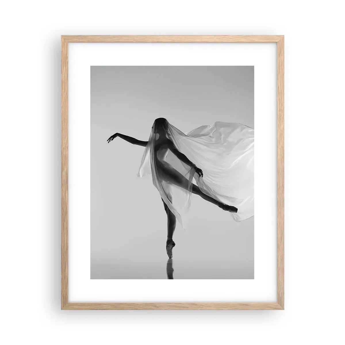 Affiche dans un chêne clair - Poster - Légèreté et grâce - 40x50 cm
