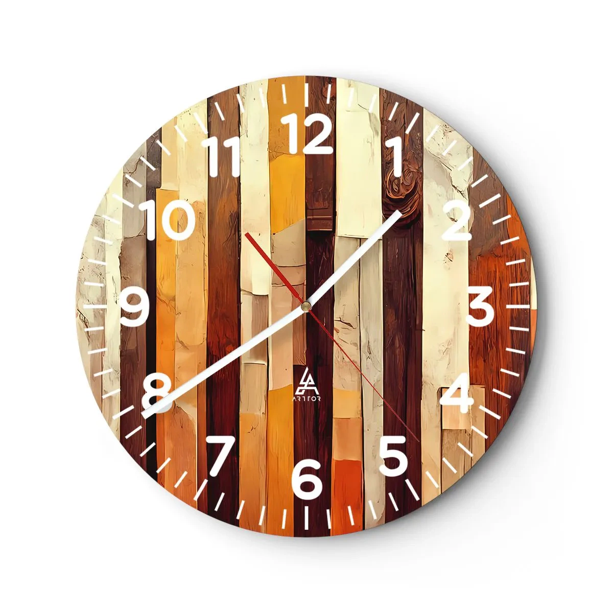 Horloge murale - Pendule murale - Hymne des arbres forestiers - 30x30 cm