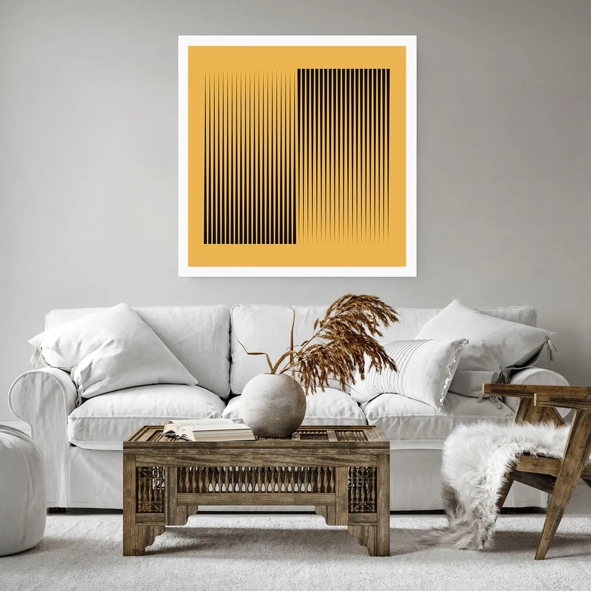 Affiche - Poster - Cadre opposé - 30x30 cm