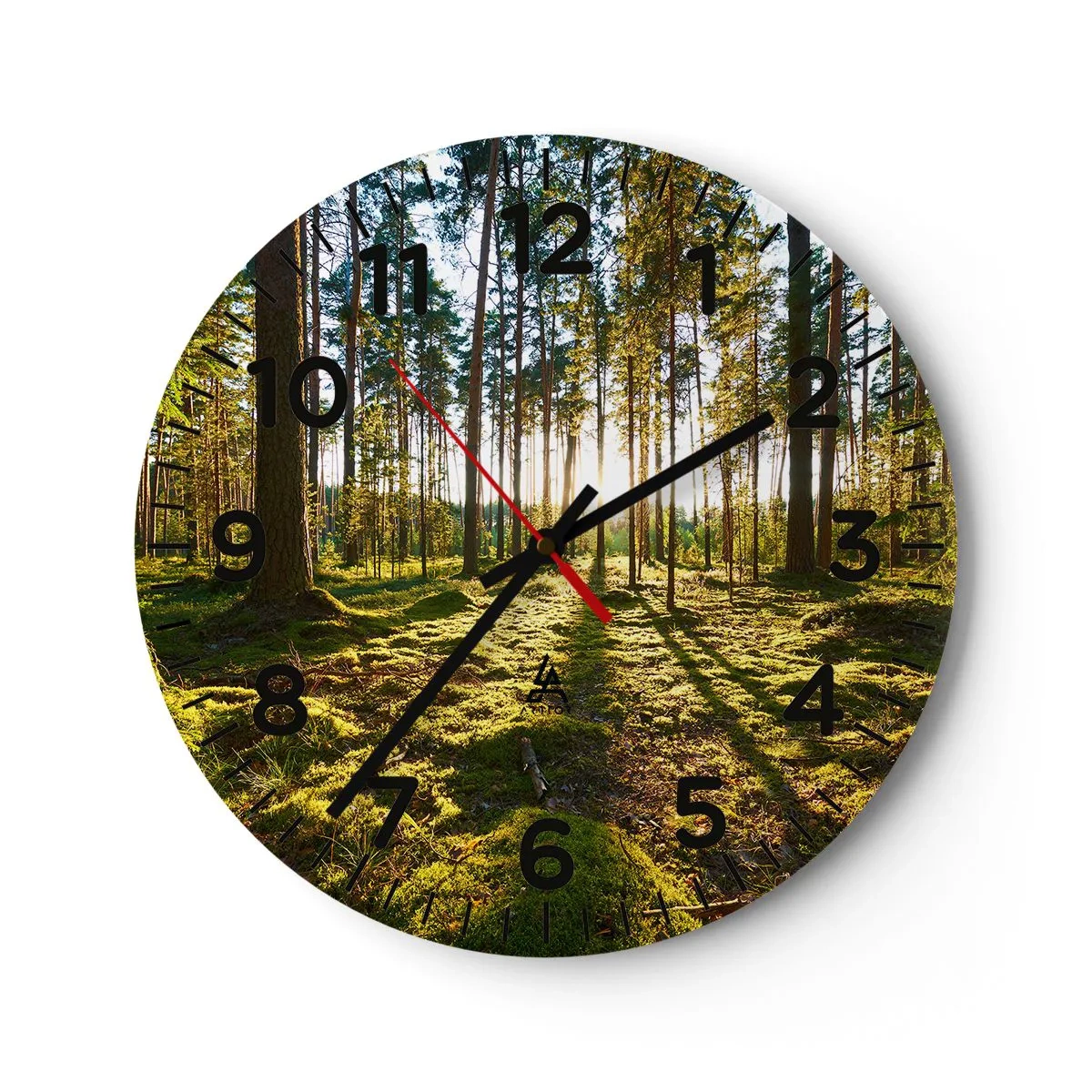 Horloge murale - Pendule murale - … Derrière les sept forêts - 40x40 cm