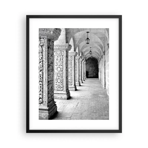 Affiche dans un cadre noir - Poster - Où cela mène-t-il…? - 40x50 cm