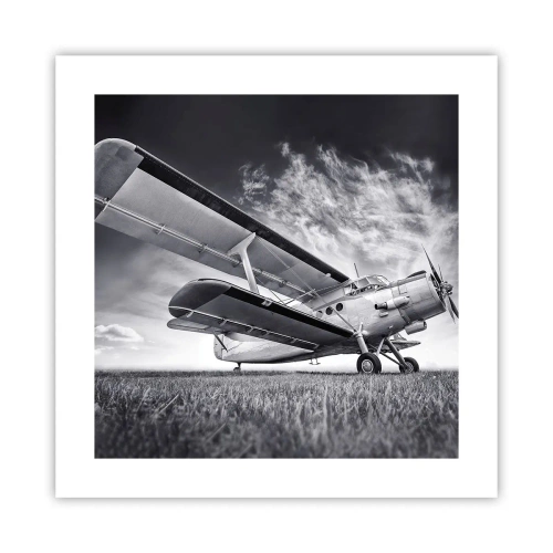 Affiche - Poster - Le pèlerin ailé - 40x40 cm