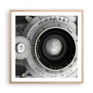 Affiche dans un chêne clair - Poster - Histoire d'Hollywood - 60x60 cm