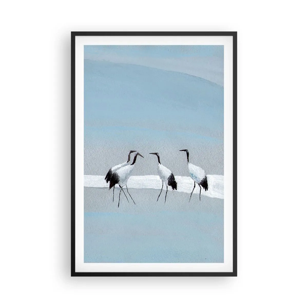 Affiche dans un cadre noir - Poster - Après une chaude journée - 61x91 cm