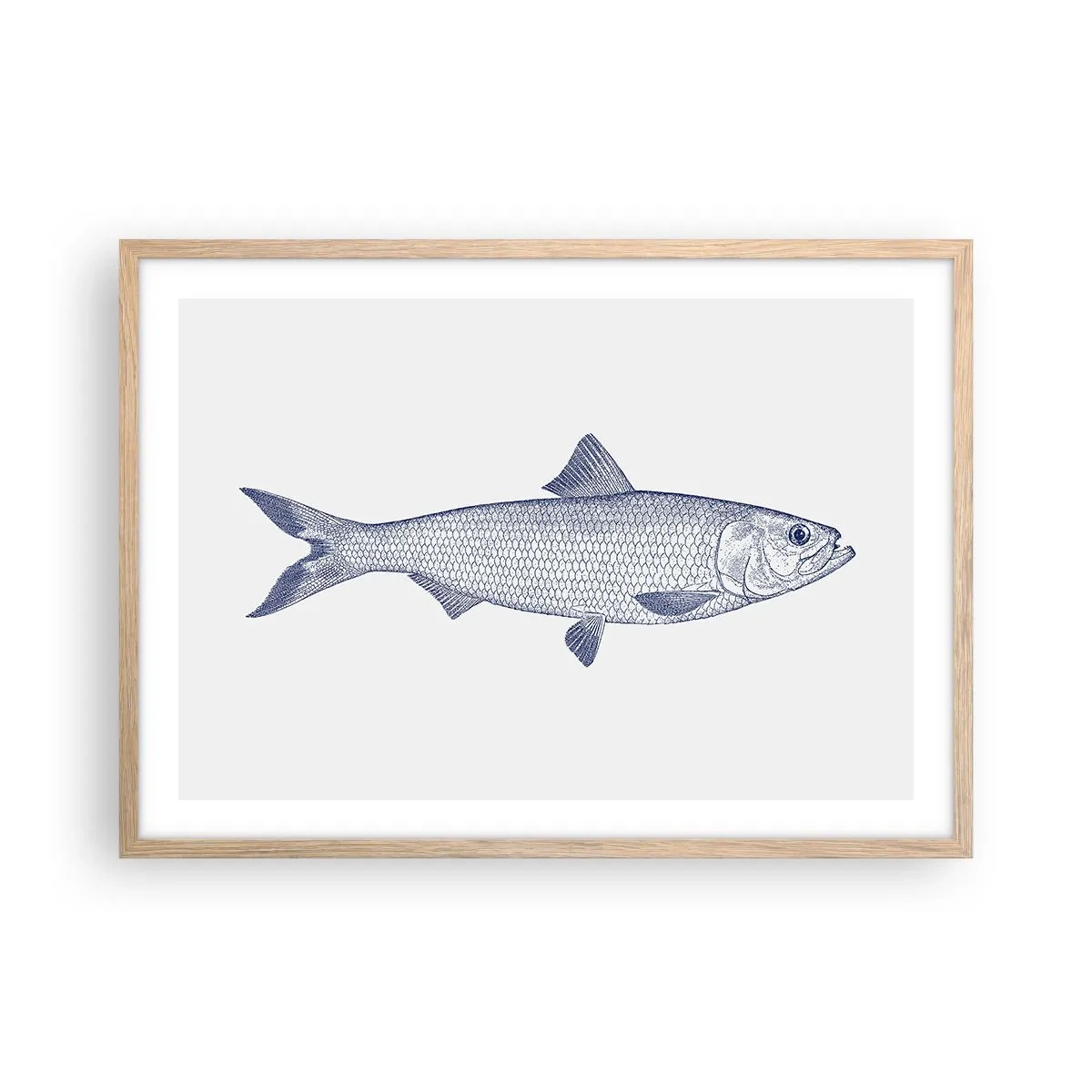 Affiche dans un chêne clair - Poster - Salutations des mers du nord - 70x50 cm