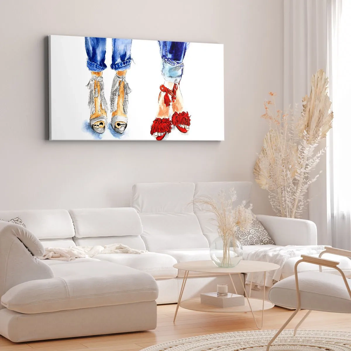 Impression sur toile - Image sur toile - Peut-être irons-nous nous promener? - 100x40 cm
