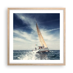 Affiche dans un chêne clair - Poster - Ils ne nous rattraperont pas ! - 50x50 cm