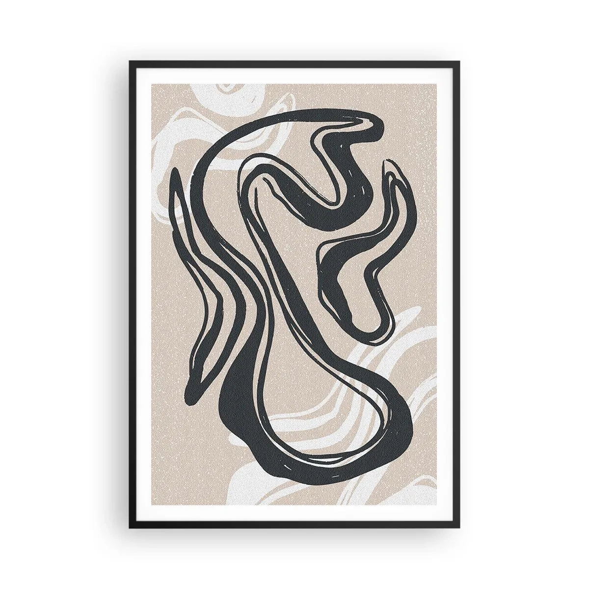 Affiche dans un cadre noir - Poster - Expression multipliée - 70x100 cm