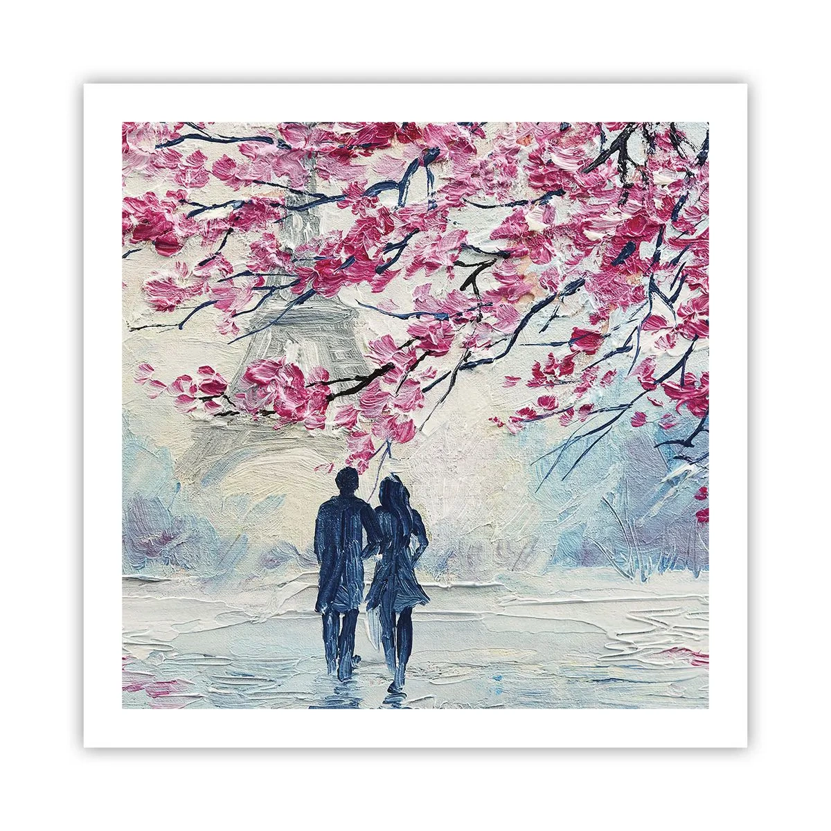 Affiche - Poster - Ballade romantique - 60x60 cm