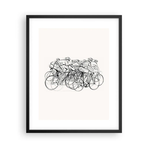 Affiche dans un cadre noir - Poster - Ensemble en équipe - 40x50 cm