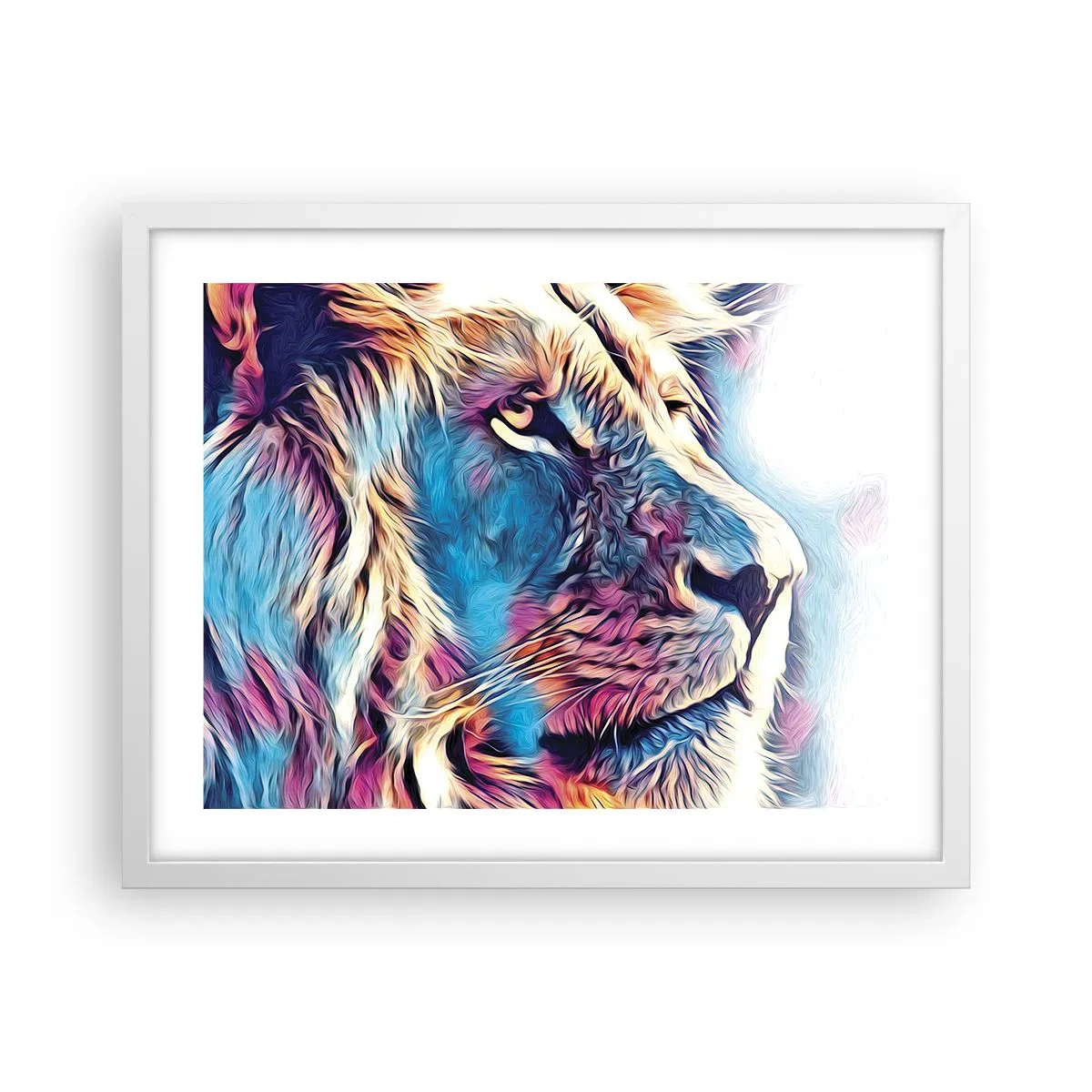 Affiche dans un cadre blanc - Poster - L'intelligence de la nature - 50x40 cm