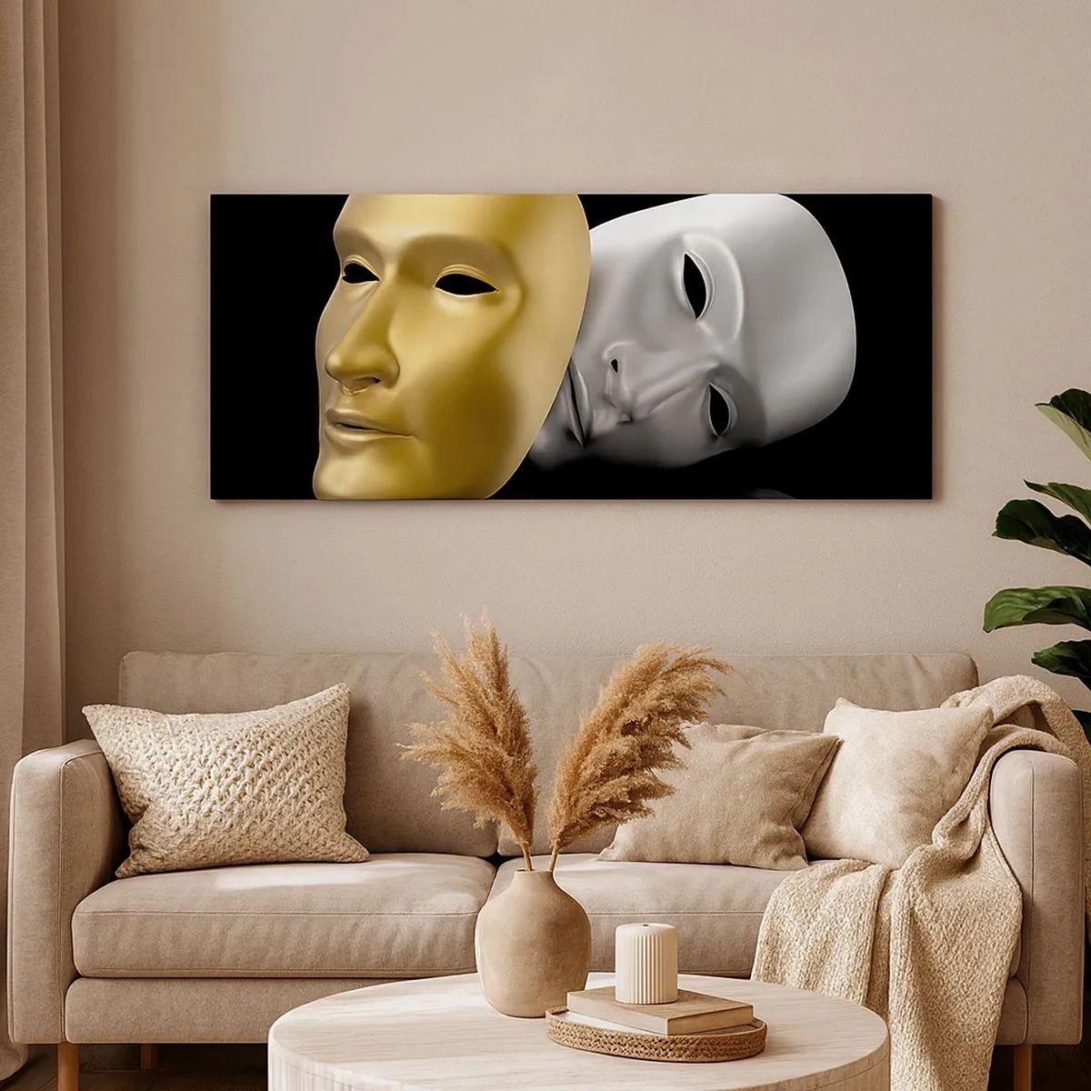 Impression sur toile - Image sur toile - La vie est un théâtre - 100x40 cm