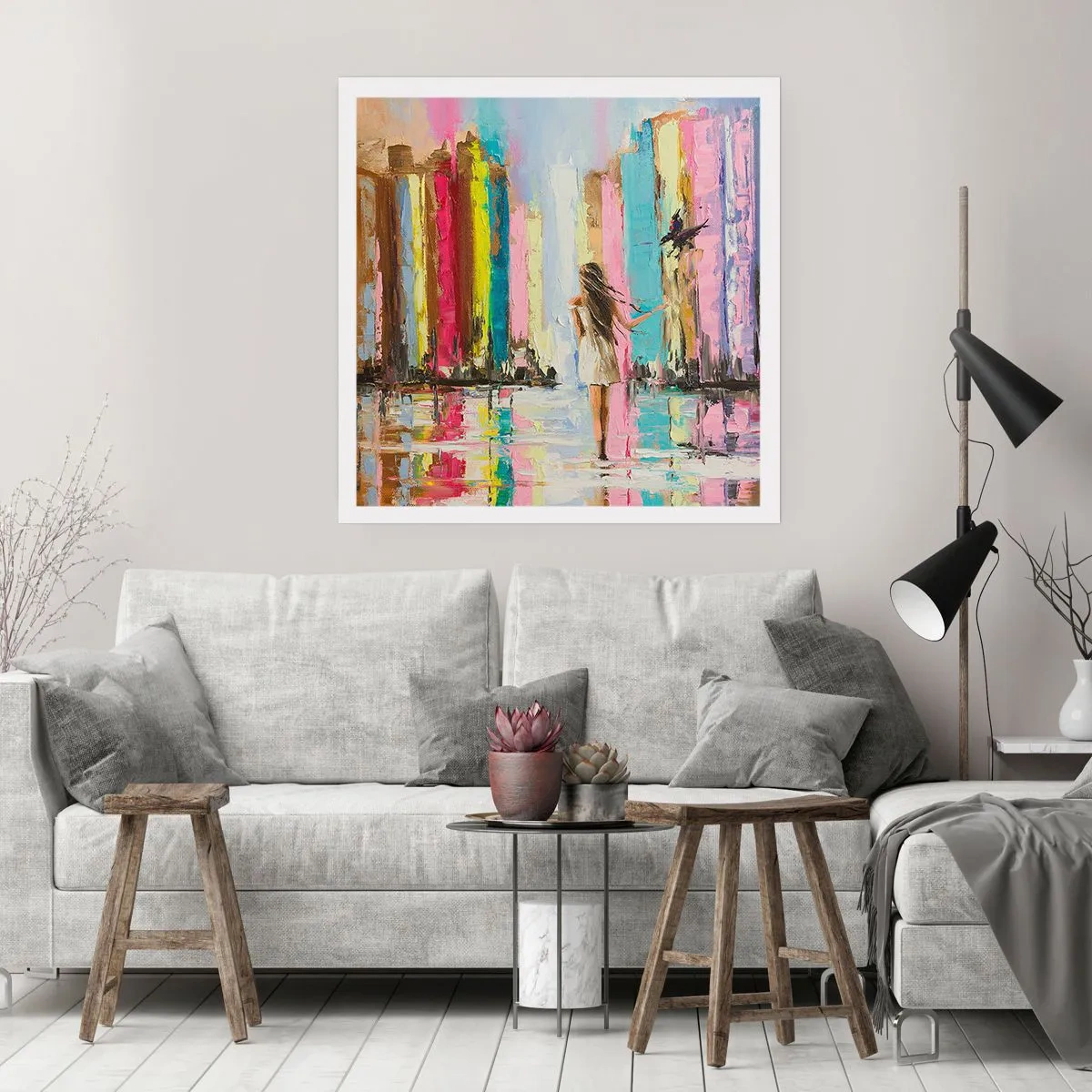 Affiche - Poster - Viens avec moi - 30x30 cm