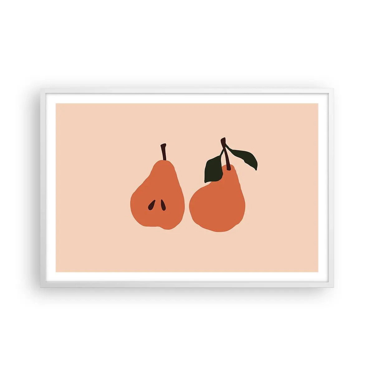 Affiche dans un cadre blanc - Poster - La douceur elle-même - 91x61 cm