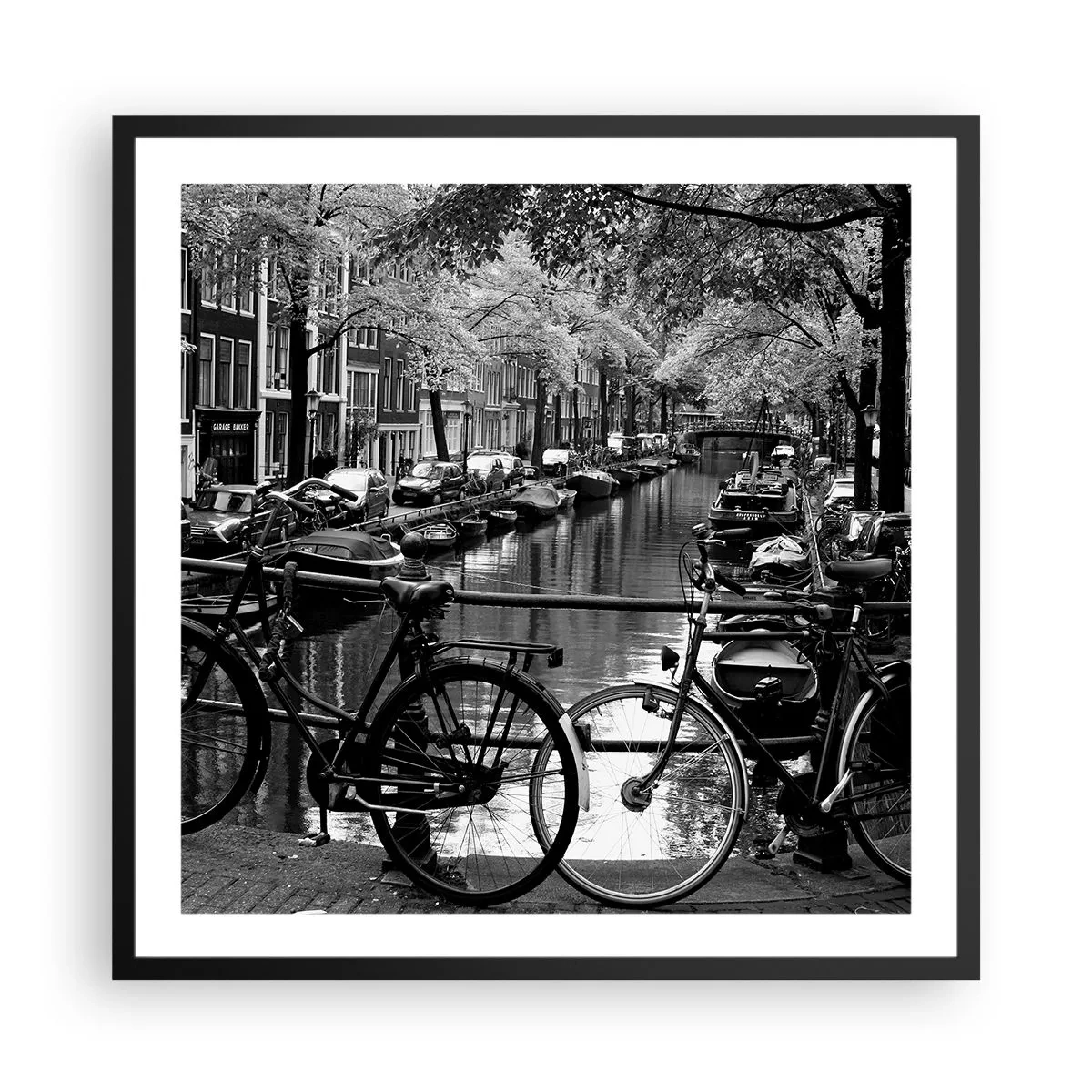 Affiche dans un cadre noir - Poster - Une vue très hollandaise - 60x60 cm