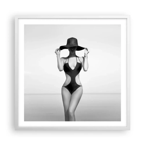 Affiche dans un cadre blanc - Poster - Mon prénom? Élégance - 60x60 cm