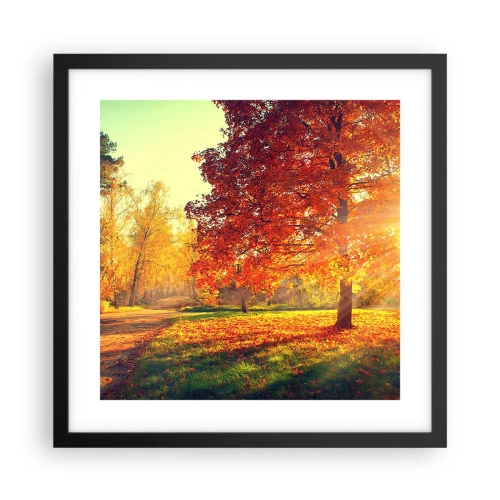 Affiche dans un cadre noir - Poster - Le roux est beau - 40x40 cm