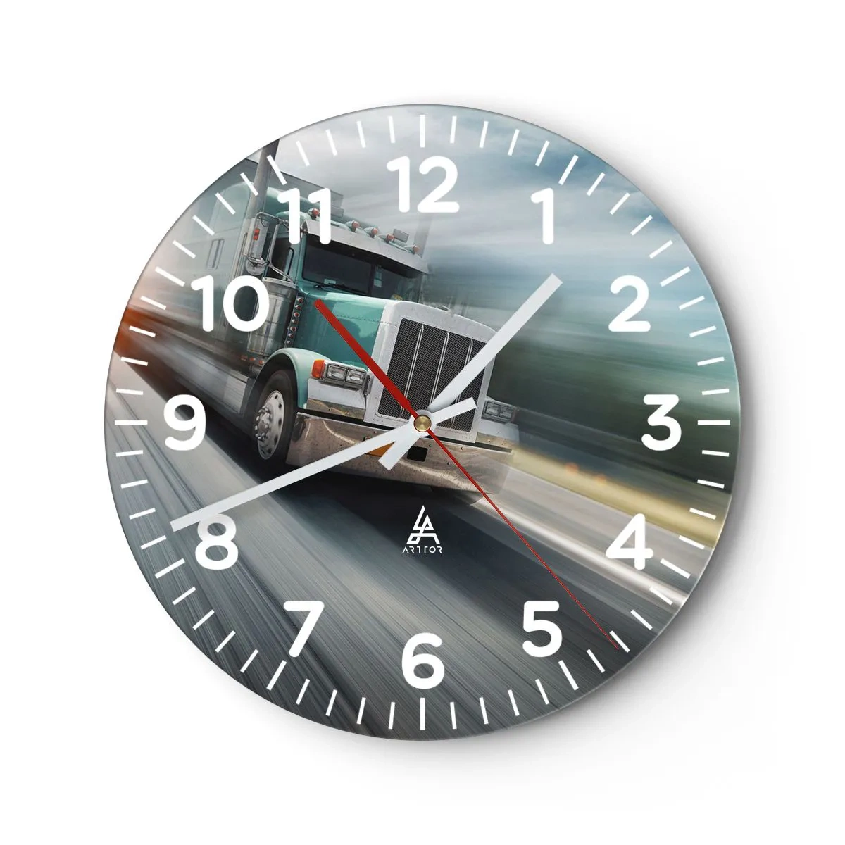 Horloge murale - Pendule murale - Le géant américain est en fuite - 40x40 cm