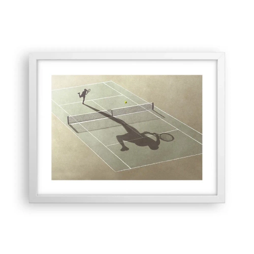 Affiche dans un cadre blanc - Poster - Dépassement de soi - 40x30 cm