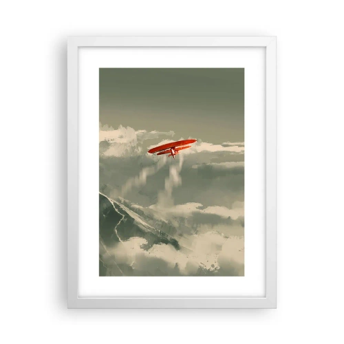 Affiche dans un cadre blanc - Poster - Pionnier intrépide - 30x40 cm
