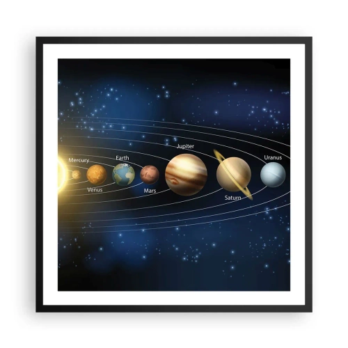 Affiche dans un cadre noir - Poster - L'une des dix - 60x60 cm