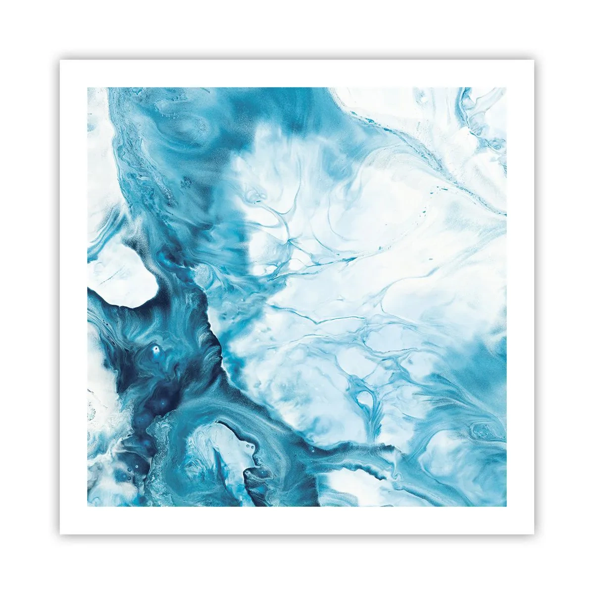 Affiche - Poster - Concert de bleu - 60x60 cm