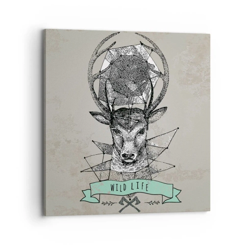 Impression sur toile - Image sur toile - Voir St. Hubertus - 70x70 cm