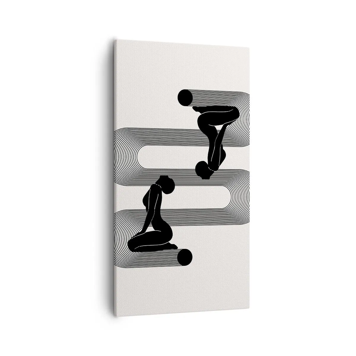 Impression sur toile - Image sur toile - Symétrie sensuelle - 55x100 cm