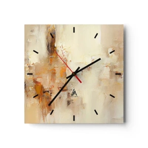 Horloge murale - Pendule murale - Âme de l'ambre - 40x40 cm