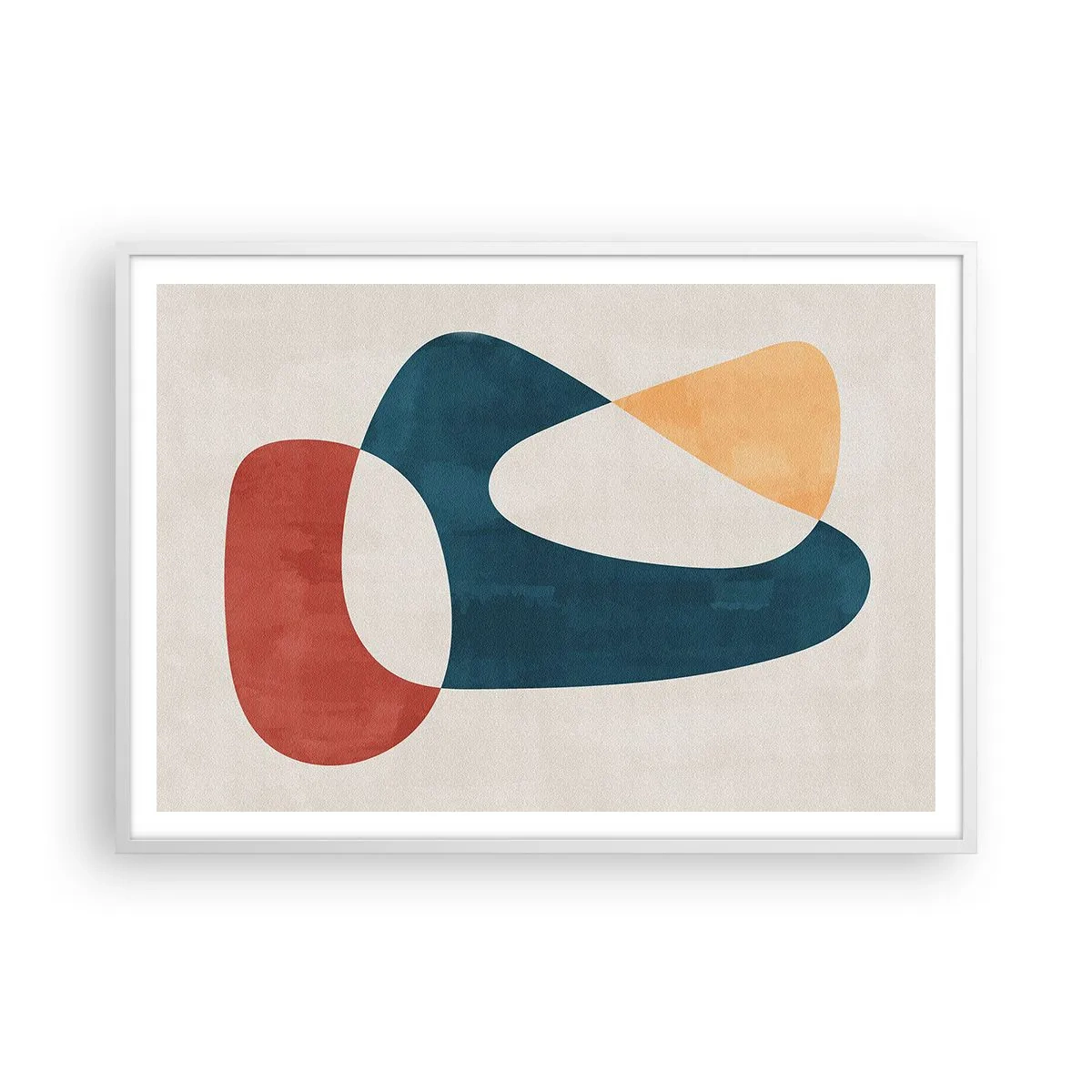 Affiche dans un cadre blanc - Poster - Influences et métamorphoses - 100x70 cm