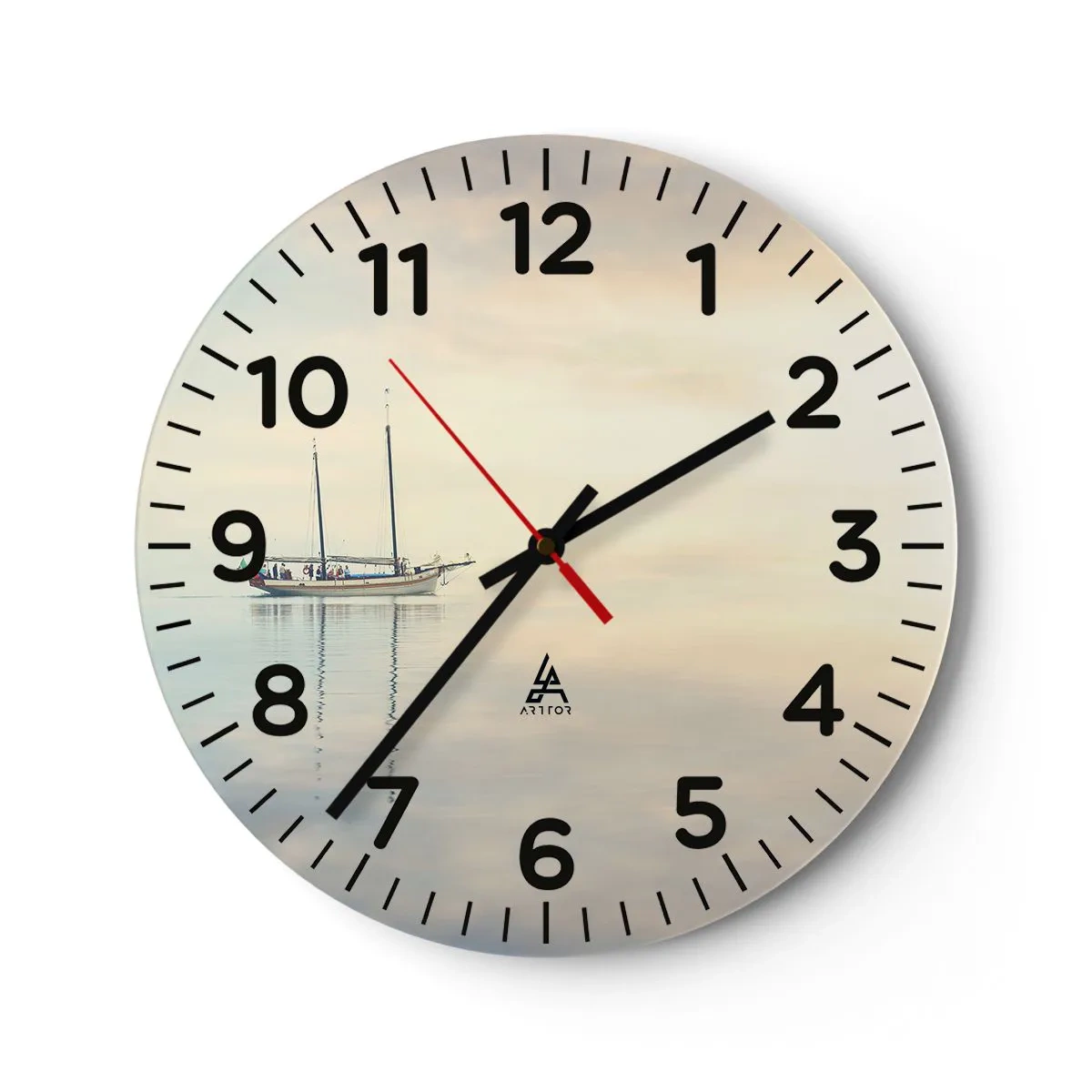 Horloge murale - Pendule murale - Dans une mer de silence - 30x30 cm
