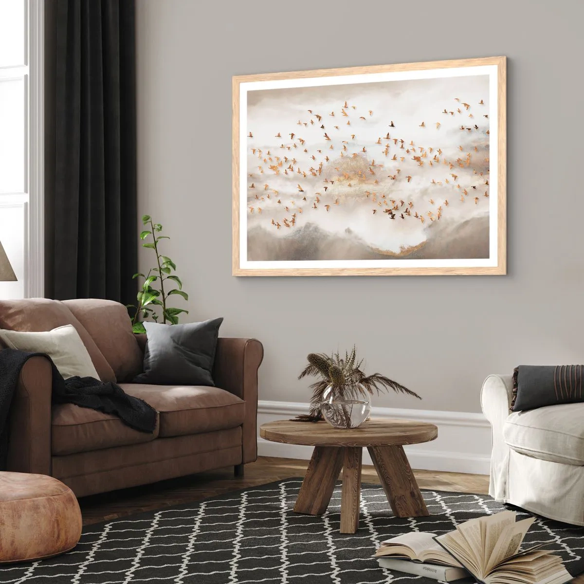 Affiche dans un chêne clair - Poster - Il est l'heure… - 40x30 cm