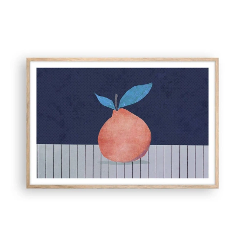 Affiche dans un chêne clair - Poster - Convexité et plan - 91x61 cm