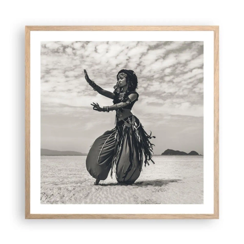 Affiche dans un chêne clair - Poster - Danse des îles du sud - 60x60 cm