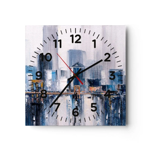 Horloge murale - Pendule murale - Impression new-yorkaise - 30x30 cm