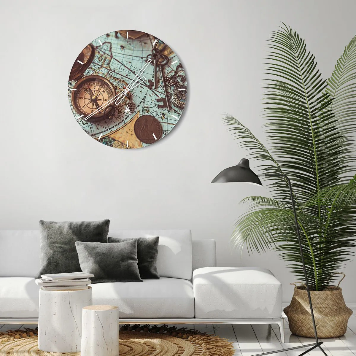 Horloge murale - Pendule murale - Pour ceux qui recherche l'aventure - 40x40 cm