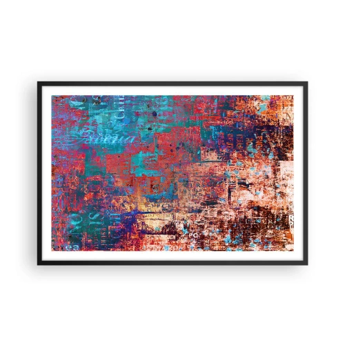 Affiche dans un cadre noir - Poster - Mémoire et oubli - 91x61 cm