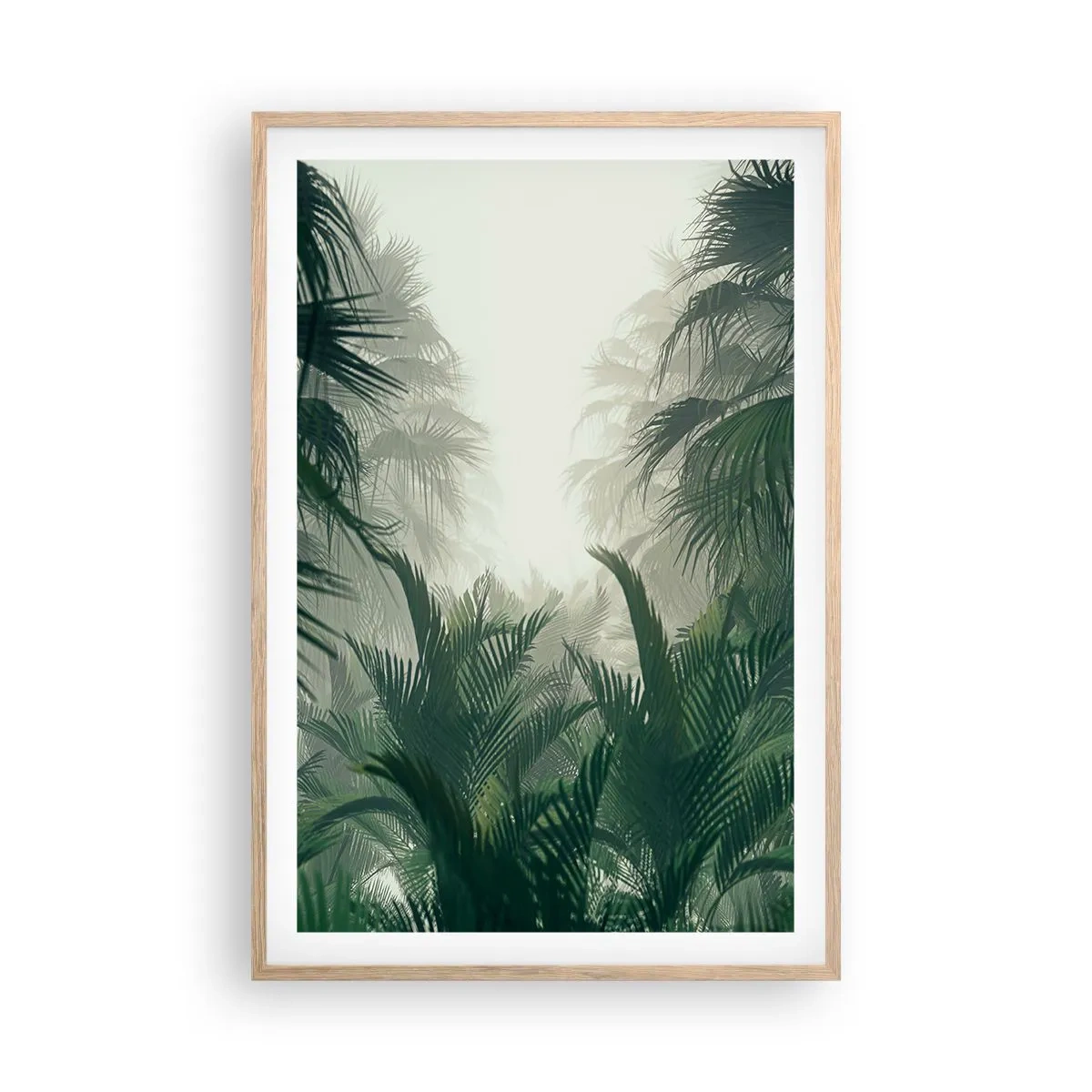Affiche dans un chêne clair - Poster - Secret tropical - 61x91 cm