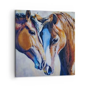 Impression sur toile - Image sur toile - Est-ce de l'amitié ? Ou de l'amour ? - 50x50 cm