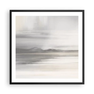 Affiche dans un cadre noir - Poster - Distance réfléchie - 60x60 cm