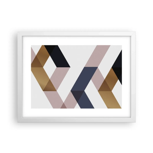 Affiche dans un cadre blanc - Poster - Plats et angles - 40x30 cm