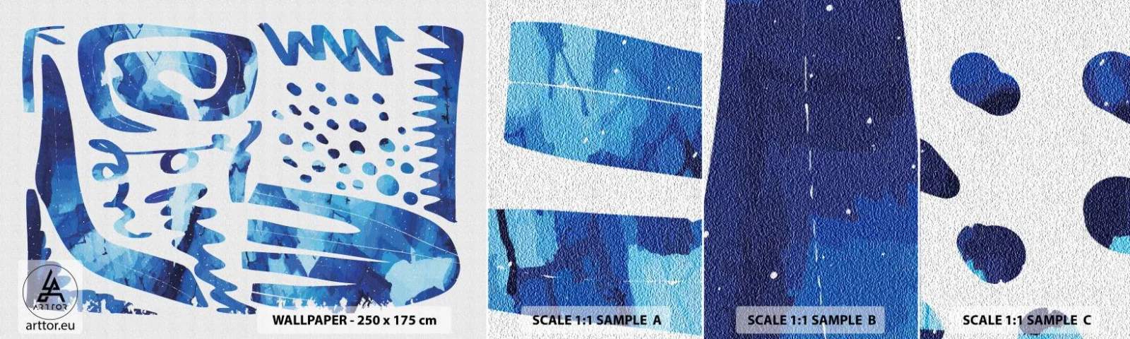 Échantillon De Papier Peint Standard Eco - Retour aux racines - Bohème, Abstraction, Minimaliste - 100x30 cm