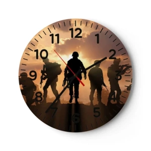 Horloge murale - Pendule murale - Brothers in arms - 30x30 cm