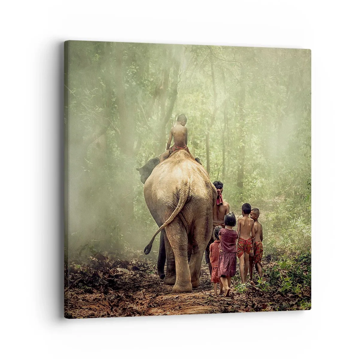 Impression sur toile - Image sur toile - Nouveau livre de la jungle - 40x40 cm