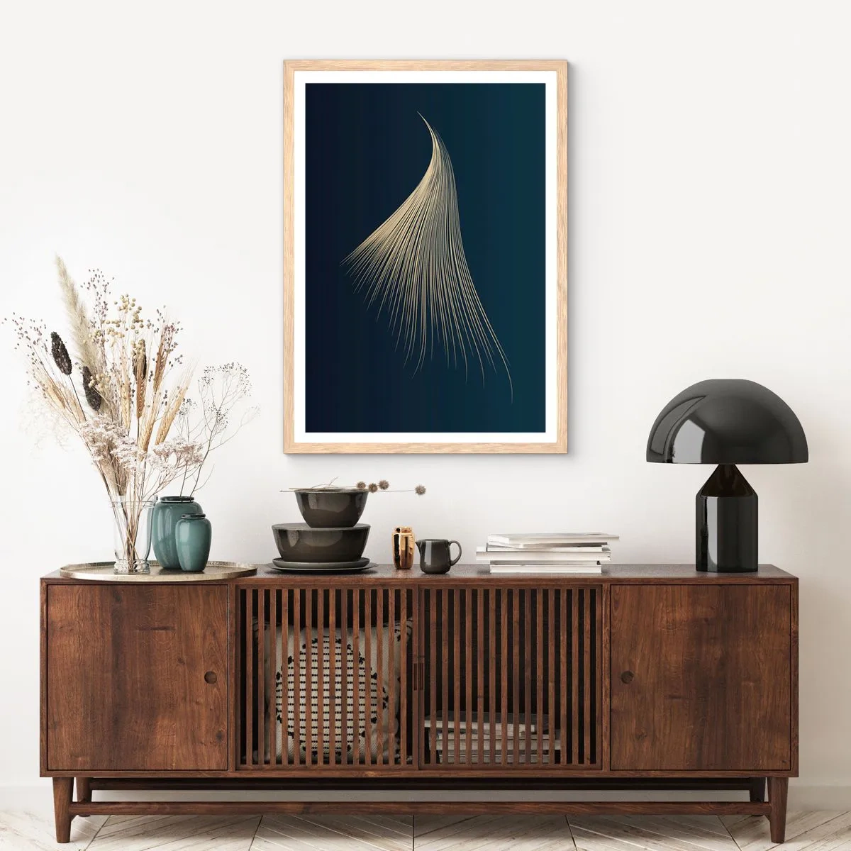 Affiche dans un chêne clair - Poster - Comme les cheveux d'un ange - 70x100 cm