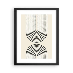 Affiche dans un cadre noir - Poster - Dans un instant... - 30x40 cm