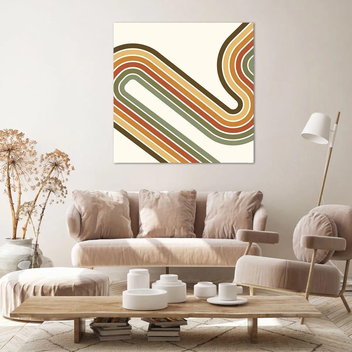 Impression sur toile - Image sur toile - En zig zag vers le but - 30x30 cm