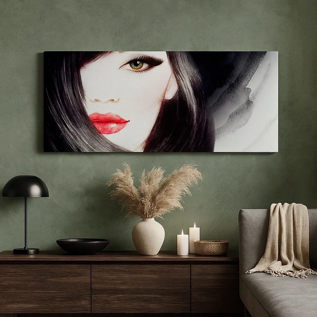 Impression sur toile - Image sur toile - Aspect saphir - 30x30 cm